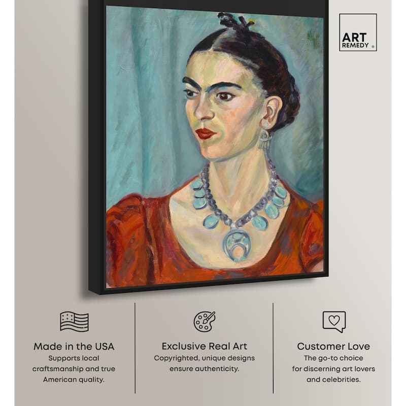 Frida Kahlo by Magda Pach 1933 Canvas by Art Remedy