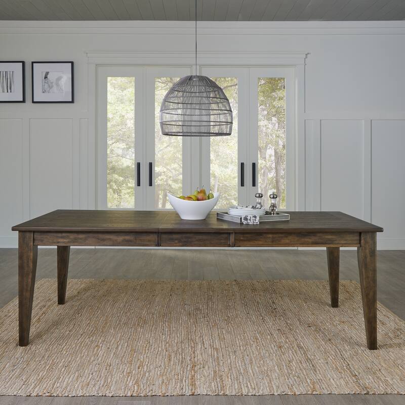 Midland Falls Rustic Brown 7 Piece Rectangular Table Set