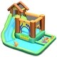 preview thumbnail 9 of 10, Costway Inflatable Waterslide Bounce House Climbing Wall without - See details
