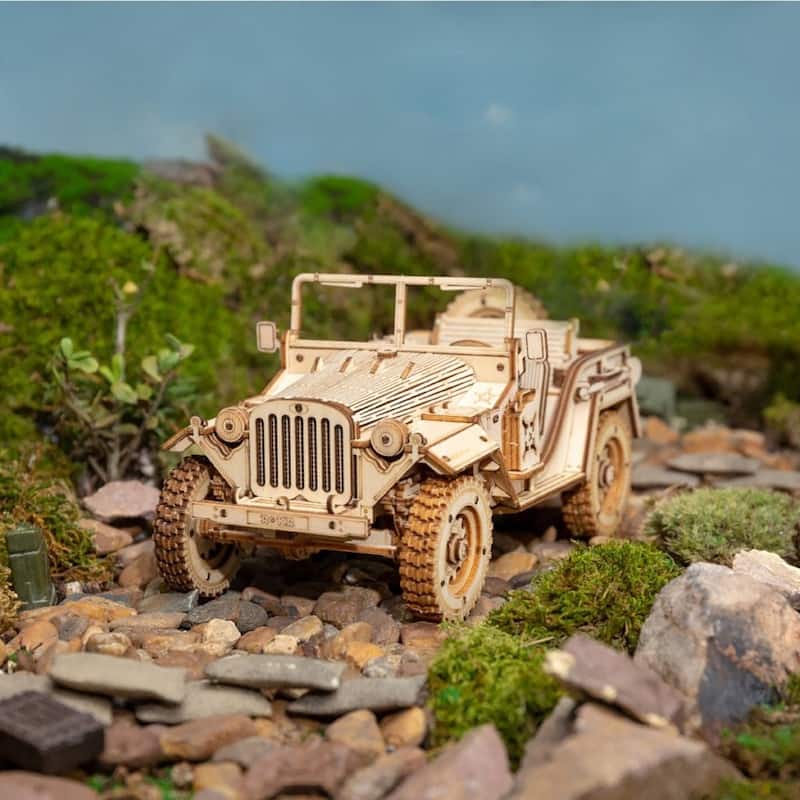 DIY 3D Puzzle - Jeep Army Car - 369pcs