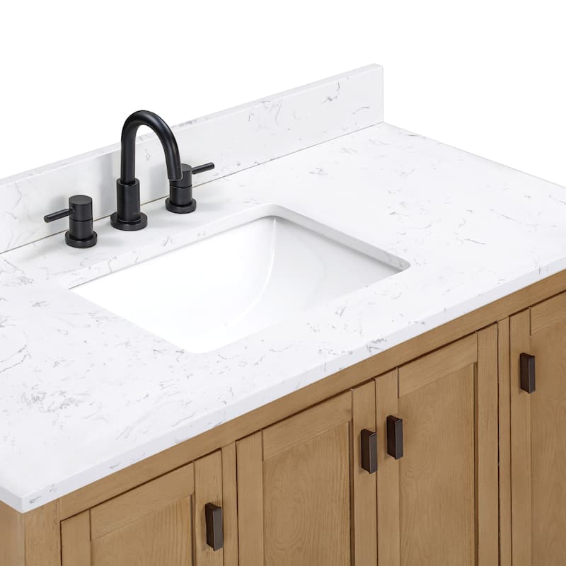 Avanity Modero 48 in. Single Sink Bathroom Vanity with Engineered Stone Top - 49"W x 22"D x 35"H