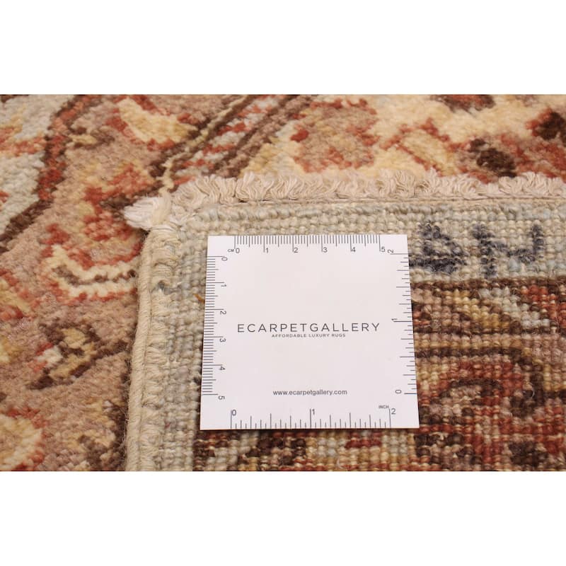 ECARPETGALLERY Hand-knotted Peshawar Oushak Grey Wool Rug - 2'8 x 12'10