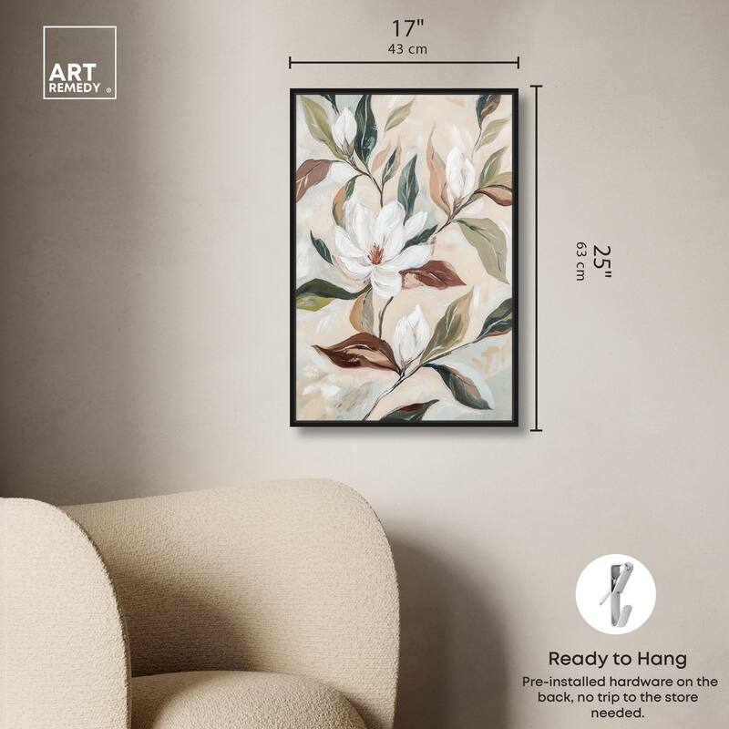 Soft Magnolia I Canvas by Art Remedy