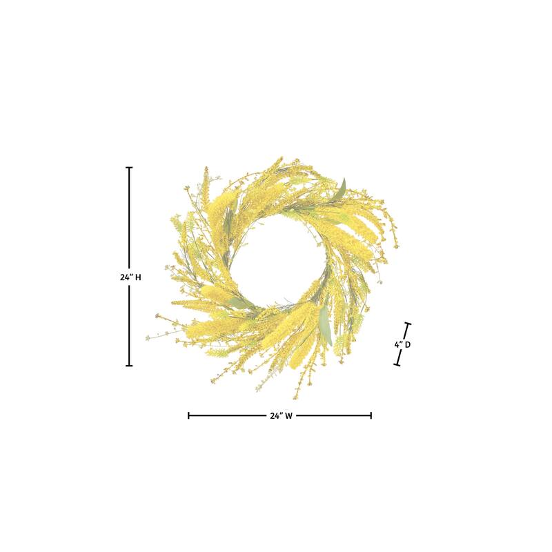 24" Wild Lavender Wreath