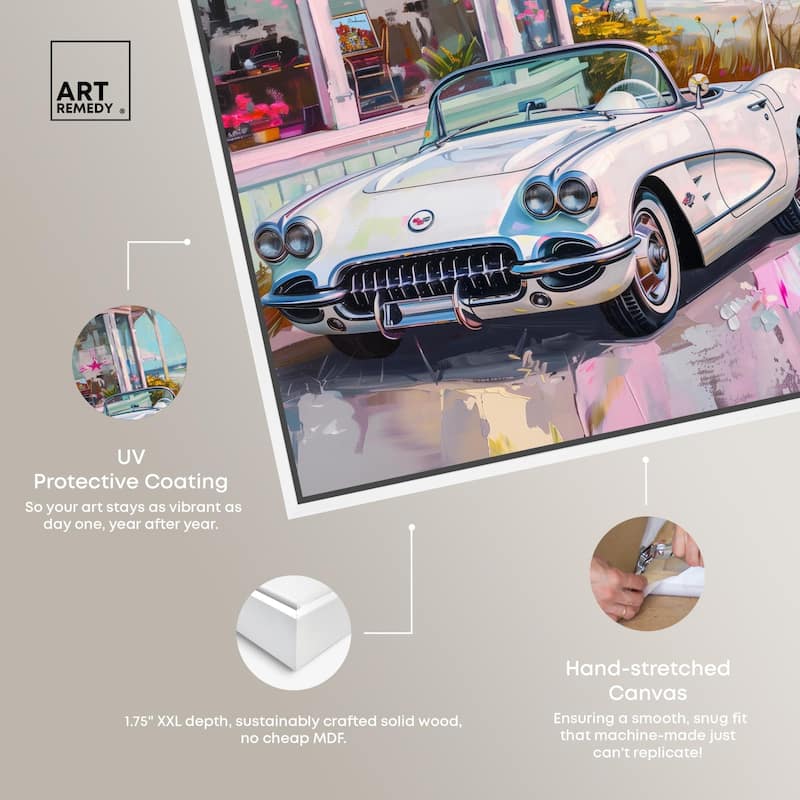 Classic Beach Store Canvas by Art Remedy