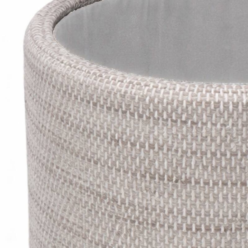 Modern Fabric Round Storage Ottoman