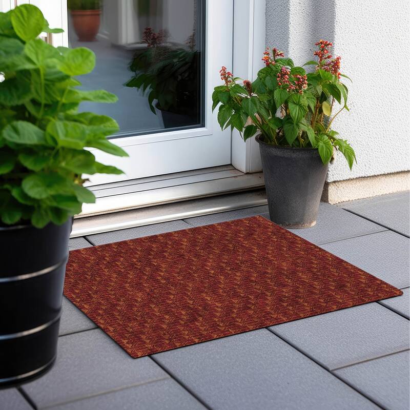 Lari Abstract Shapes Weather Resistant Versatile Elegance Outdoor Rug
