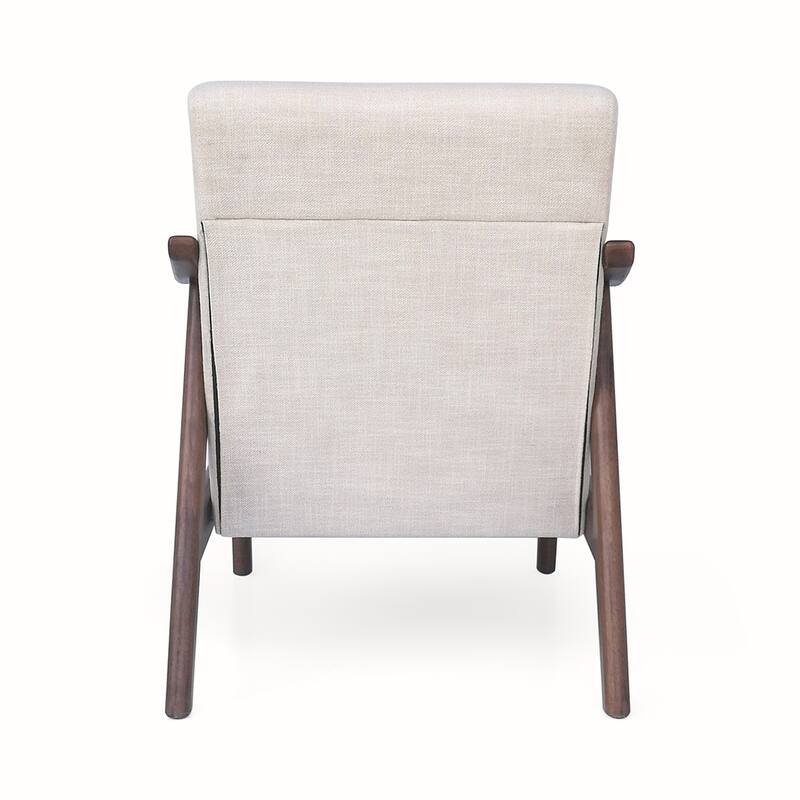 Solid Wood Tufted Armchair