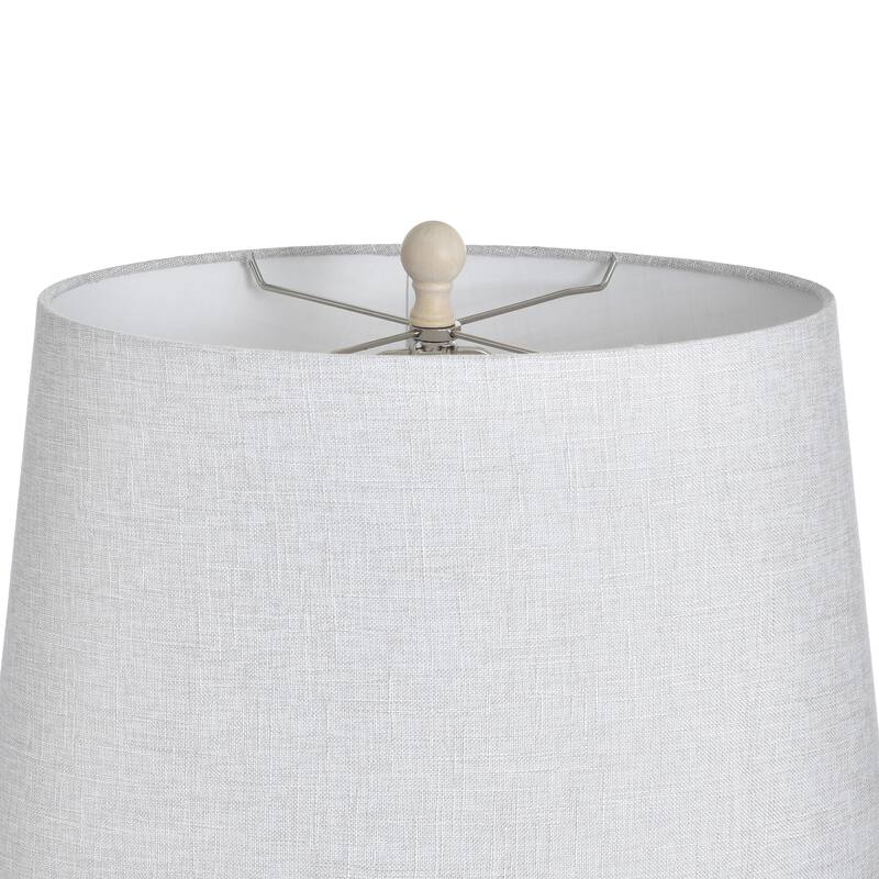 StyleCraft Poly Table Lamp - Buzet Ivory - White Shade