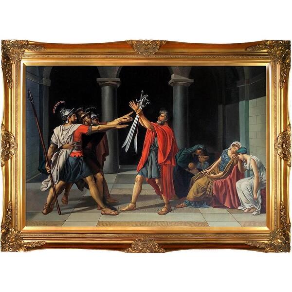 Shop Jacques Louis David Oath Of The Horatii 1784 1785 Hand Painted Oil Reproduction On Sale Overstock 21803491