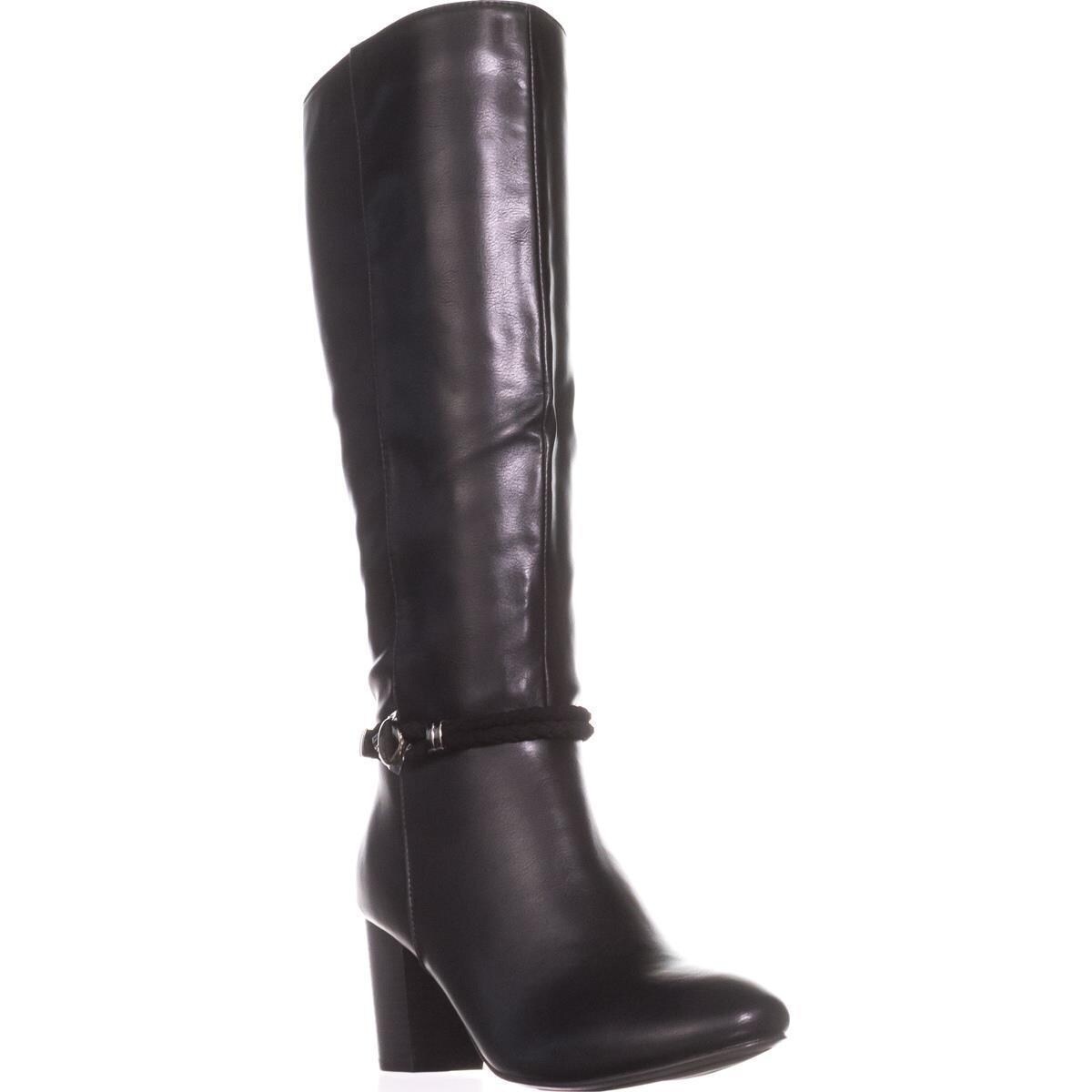 mid calf black dress boots