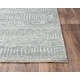 preview thumbnail 3 of 4, Alora Decor Aurora Grey and Cream Wood Grain Pattern Wool Blend Rug