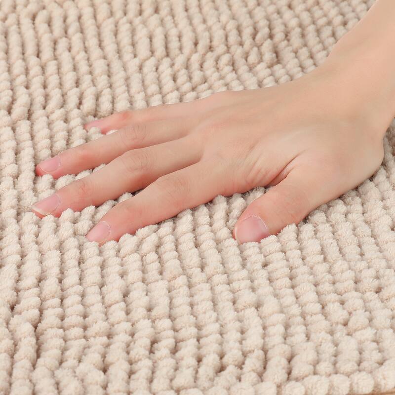 Bathroom Rugs, Soft Plush & Fluffy Bath Mats Non Slip Extra Thick Microfiber Bathroom Mat