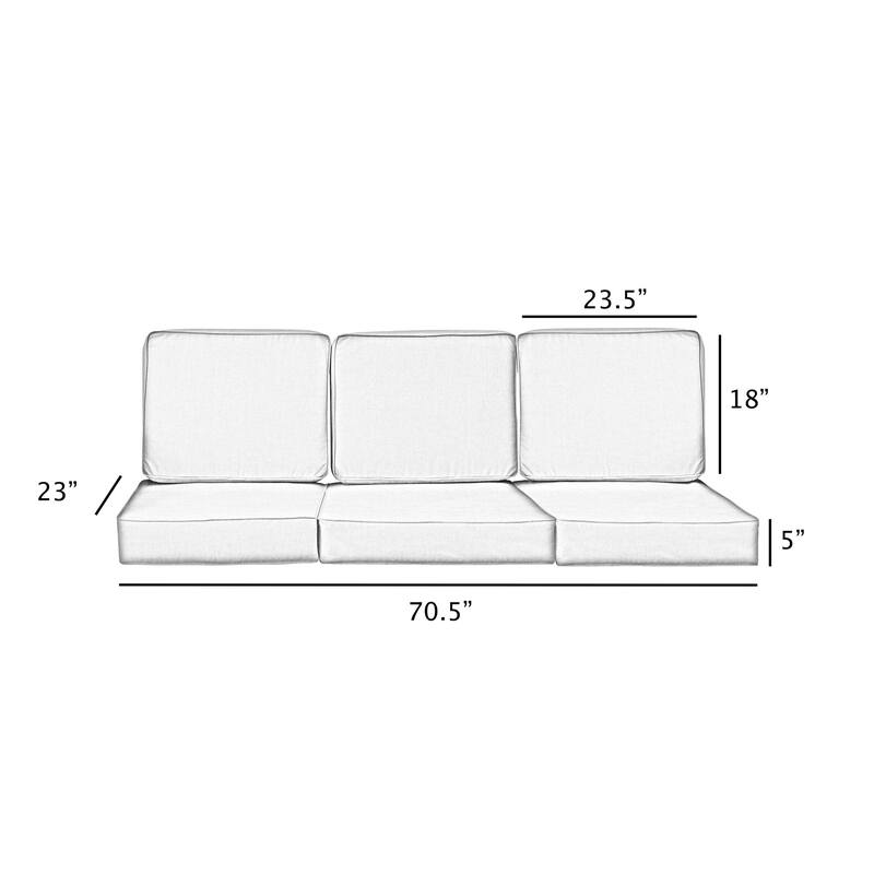 Sorra Home Outdura Outdoor Deep Seating Sofa Cushion Set