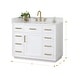 preview thumbnail 79 of 194, Altair Gavino Bath Vanity with Grain White Composite Stone Top, no Mirror