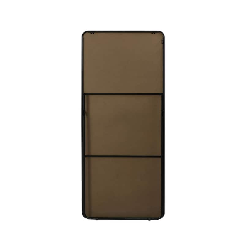 Indigo Home Soft Corner Metal Rectangle Full Length Mirror 30x60 Inch