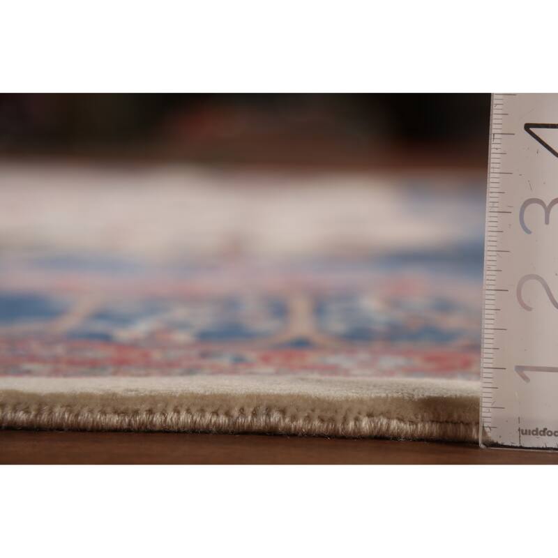 Vegetable Dye Aubusson Chinese Area Rug Beige Hand-Knotted Wool Carpet - 9'1"x 12'3"