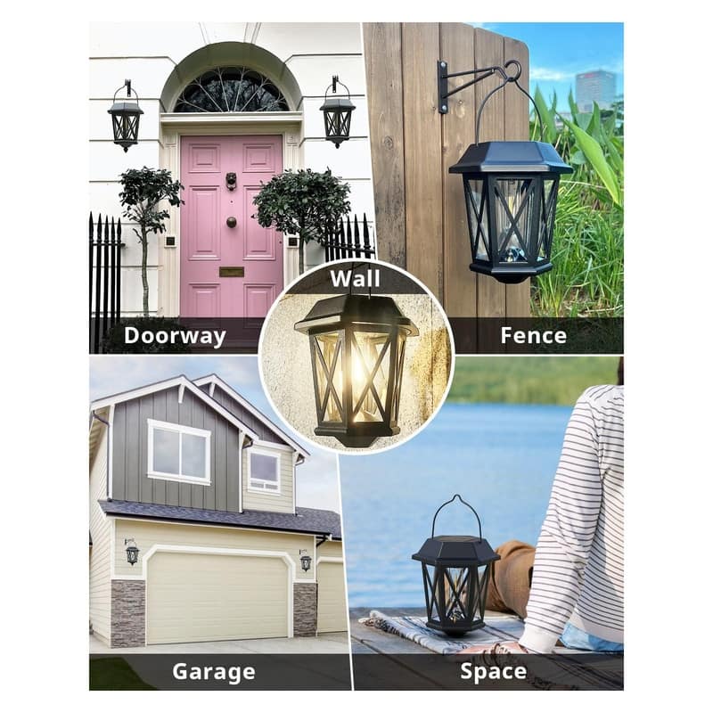 Solar Lanterns Outdoor Waterproof, Hanging Solar Lights