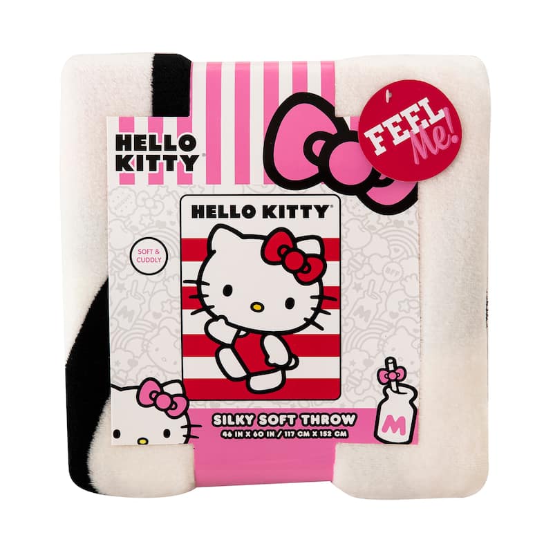 Sanrio Hello Kitty Micro Raschel Throw Blanket