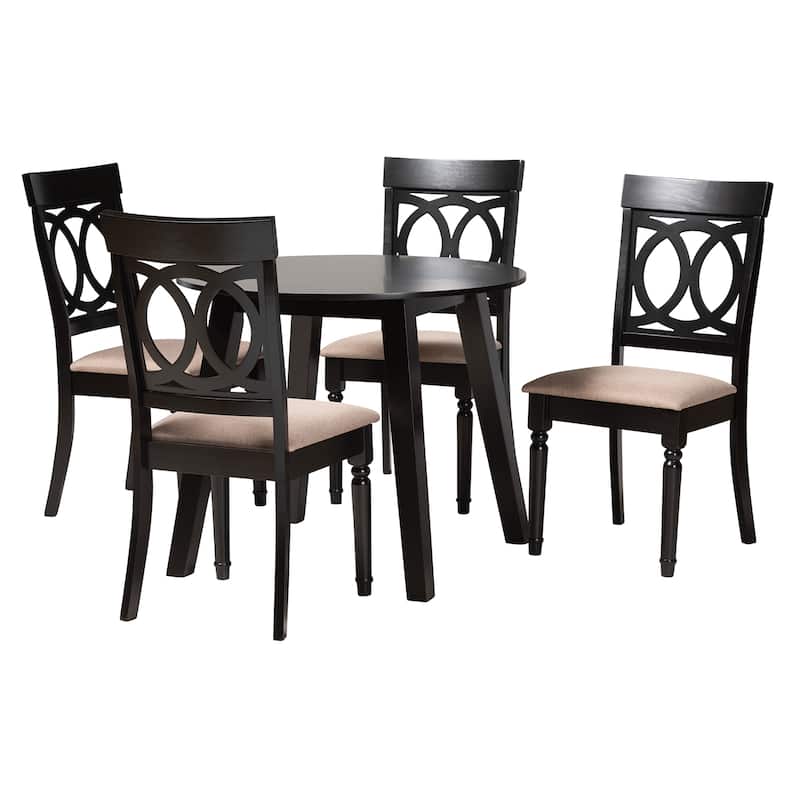 Ambre Modern French Black and White Weaving Natural Rattan 2-Piece Bistro Chair Set