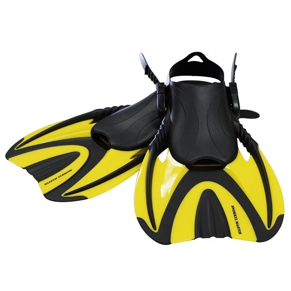 Shop Snorkel Master Adult Yellow Swimming Snorkeling Fins