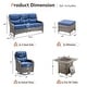 preview thumbnail 86 of 189, Pocassy Outdoor Wicker Sofa with Swivel Chair Fire Pit Table Furniture Set.