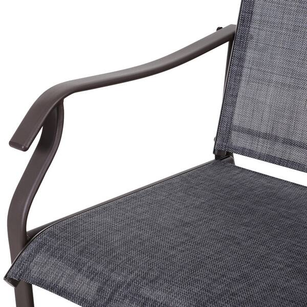 Shop Makan 3 Piece Fabric Glider Chair With Table Set By Havenside