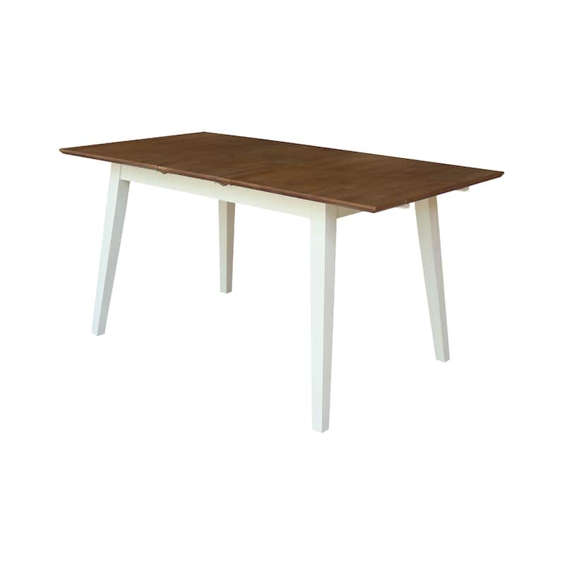 International Concepts Solid Wood 60" Butterfly Extension Dining Table - Hickory/Shell