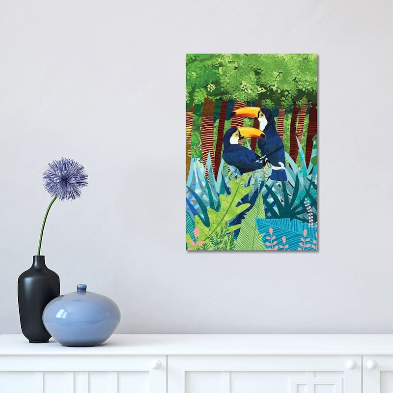 iCanvas "Tucans" by 83 Oranges Canvas Print - 18x12x1.5