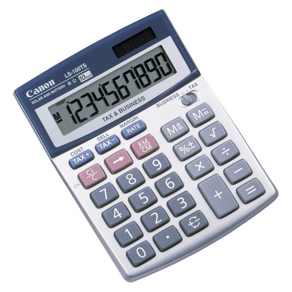 how to set tax rate on canon ls-100ts calculator Basic calculators | ls-100ts | canon usa.