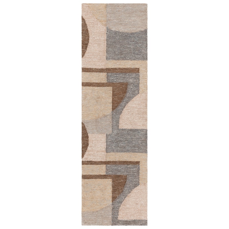 SAFAVIEH Handmade Natural Fiber Cimen Casual Jute Rug - 2'3" x 8' Runner - Natural/Grey