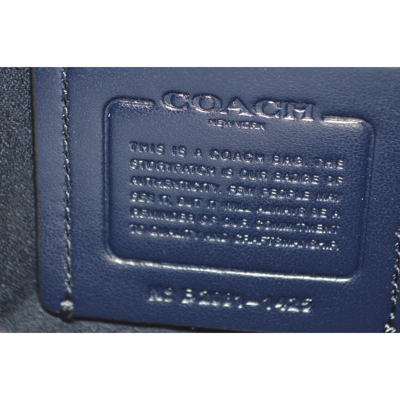 blue coach crossbody purse