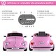 preview thumbnail 4 of 7, Volkswagen Kids Electric Ride-On Car with Remote, MP3 Support & LED Headlights - Pink