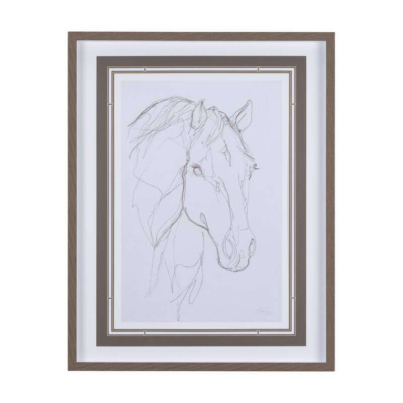 49822 Heida I Framed Art Print - Black
