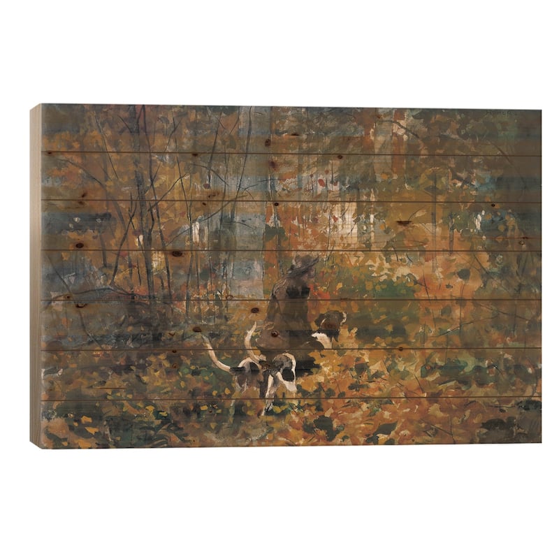 On the Trail, 1892 Print On Wood by Winslow Homer - Multi-Color - 18x26x1.5