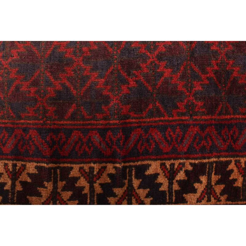 ECARPETGALLERY Hand-knotted Teimani Red Wool Rug - 2'9 x 4'7
