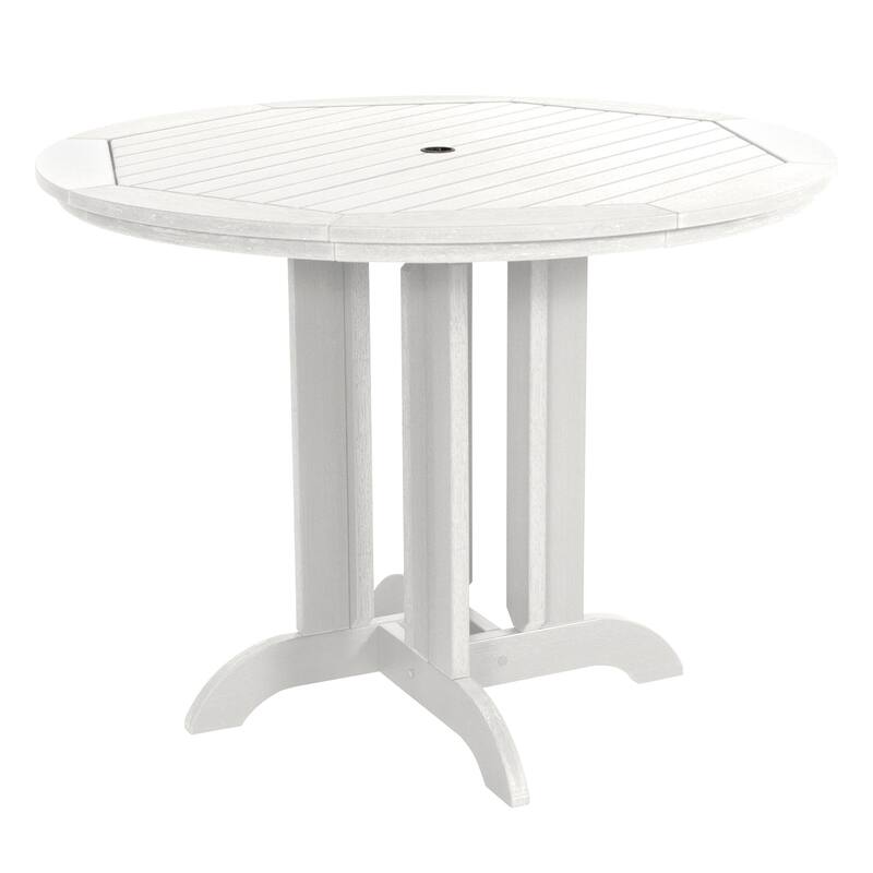 HIGHWOOD Commercial Grade 48" Round Counter Height Dining Table - White