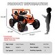 preview thumbnail 8 of 26, 24V 2seater Side by Side 4x4 Ride on Off-Road Truck with Parent Remote Control and two safety belts