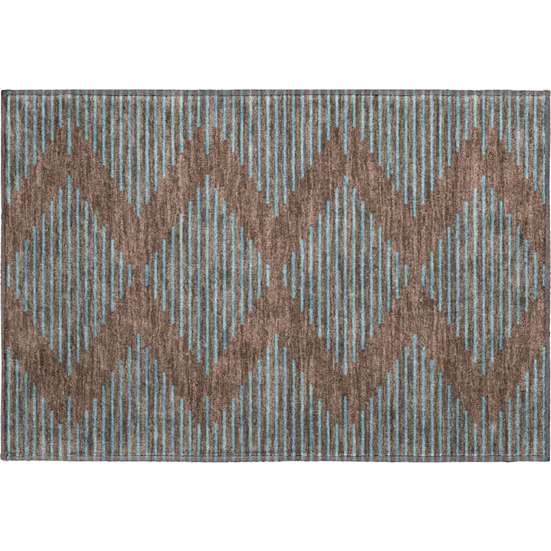 Premium Washable Super Soft Global Stripes Mayfield Rug