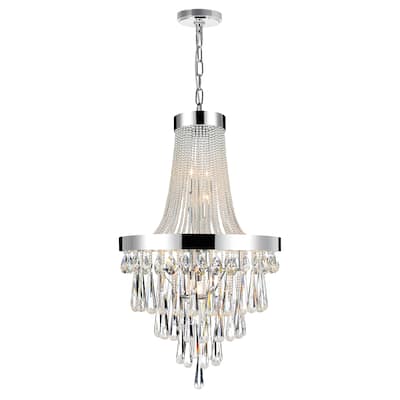 Vast 13 Light Down Chandelier With Chrome Finish
