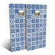 preview thumbnail 1 of 6, Blue Tile Outdoor Cornhole Board Set Backyard 2x4 - Include Carrying Case