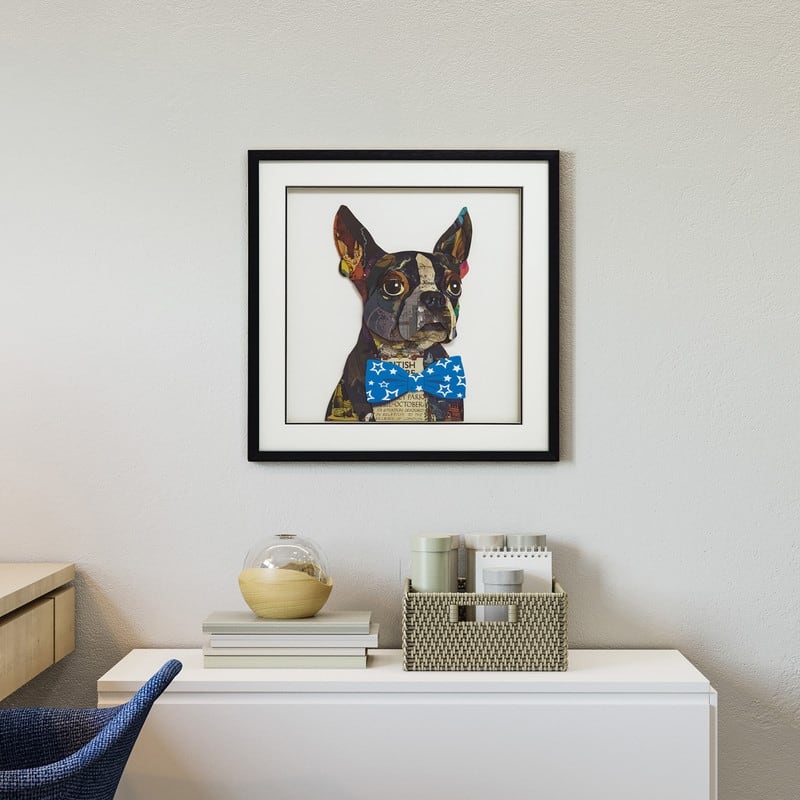 Yosemite Home Decor Hipster Doggy I Original 3D Collage Wall Art