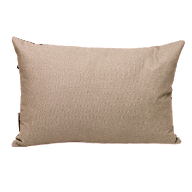 HomeRoots 12" X 18" Gray Cotton Throw Pillow