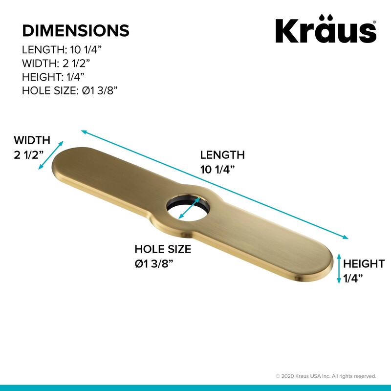 Kraus 2-1/2" Escutcheon Plate