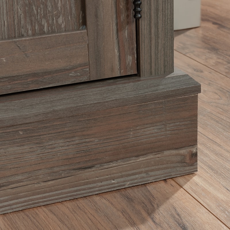 Wood File Credenza with Adjustable Shelf, Brown - 47.09"W x 19.45"D x 29.76"H