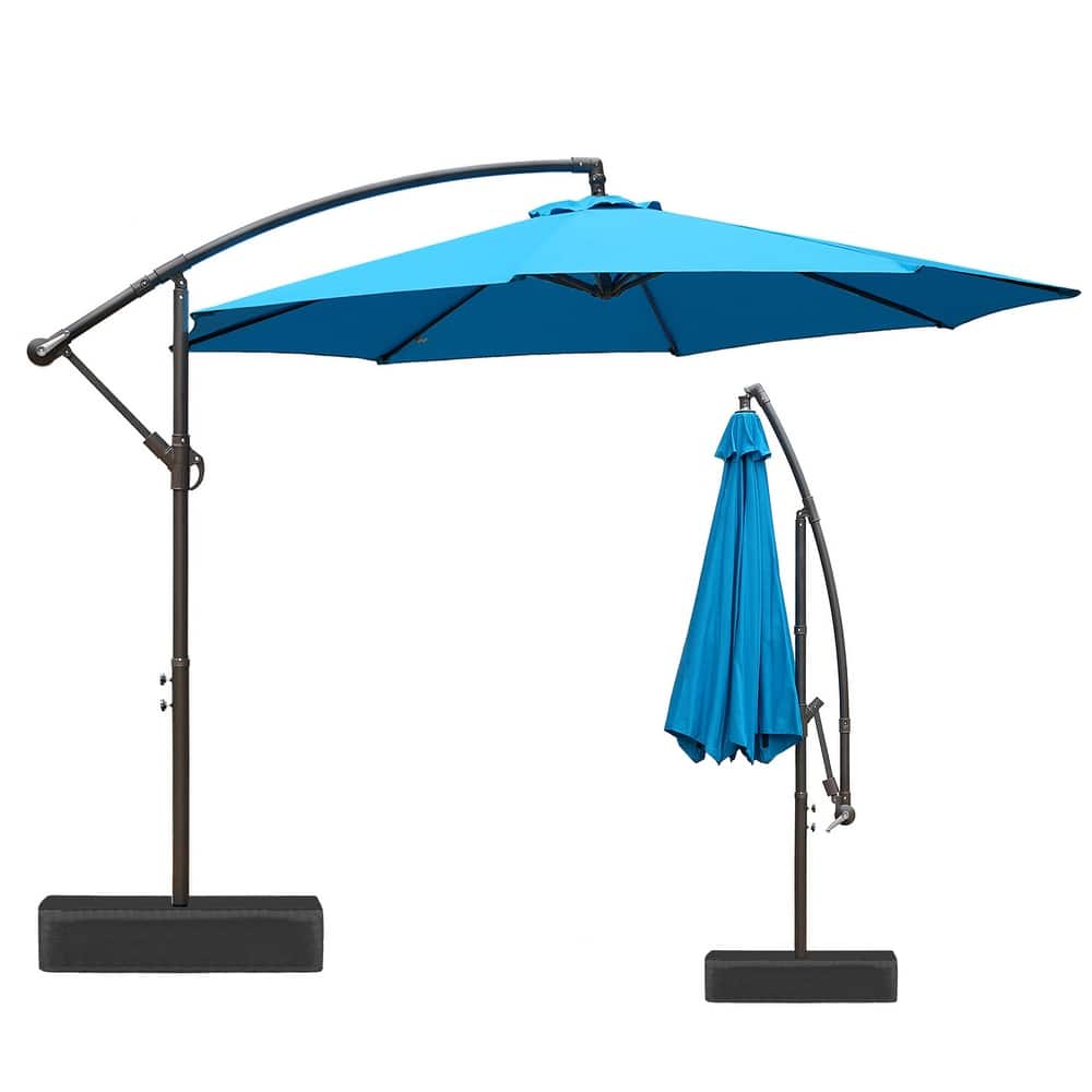 Aoodor 10 ft. Patio Offset Hanging Cantilever Patio Umbrella