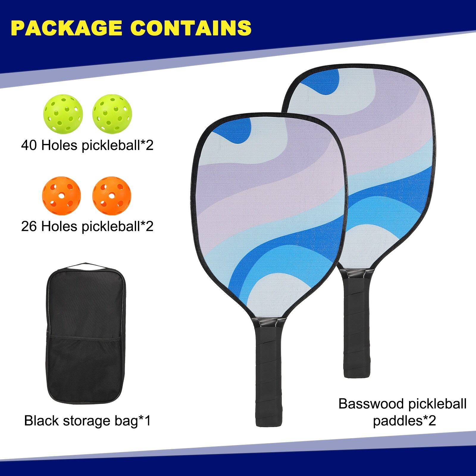 Pickleball Paddles Usapa Pro Graphite Pickleball Paddle Set Of 2 Pickleball  Racquet 4 Pickleball Balls 1 Bag Polypropylene Honeycomb Core : Target