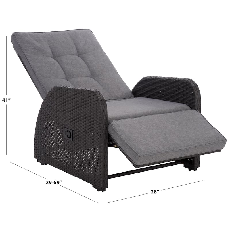 SAFAVIEH Outdoor Living Millman Recliner Chair - 28"W x 69"D x 41"H