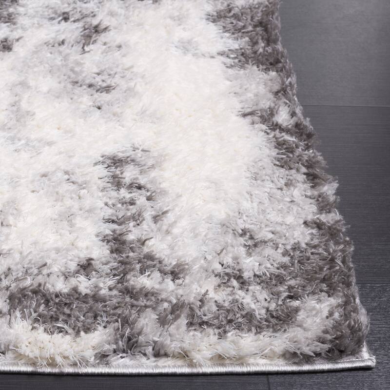 SAFAVIEH Lindsay Shag Pearlene Modern Abstract 2-inch Thick Rug