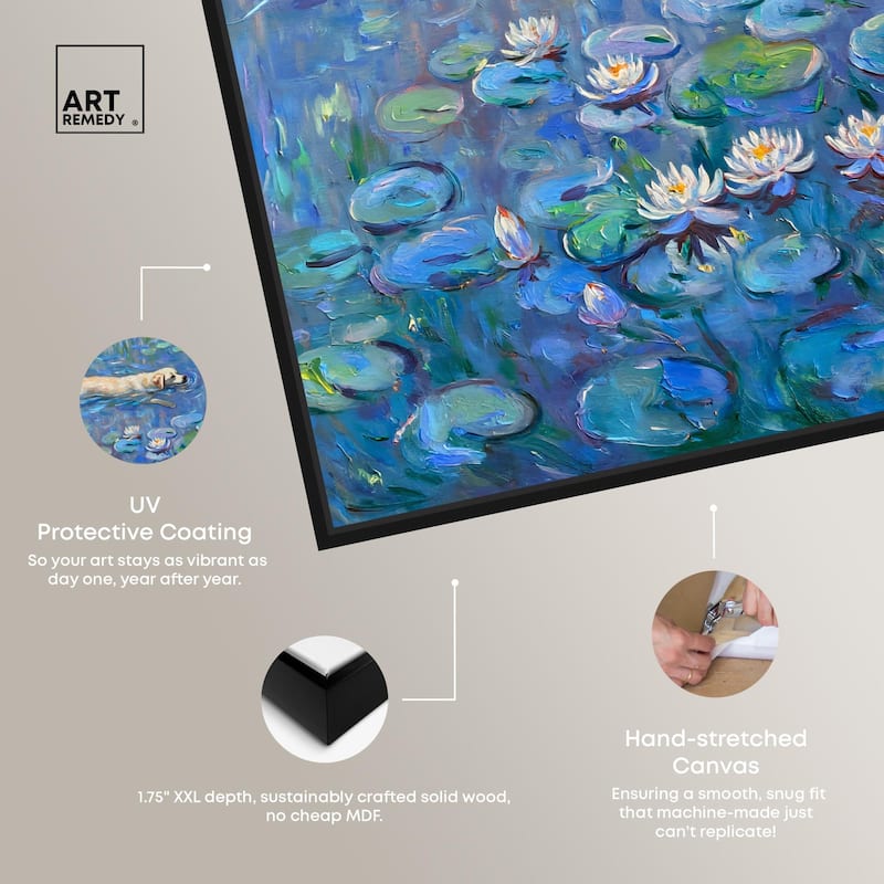 Lily Lagoon II Canvas by Modern Classic Art Remedy